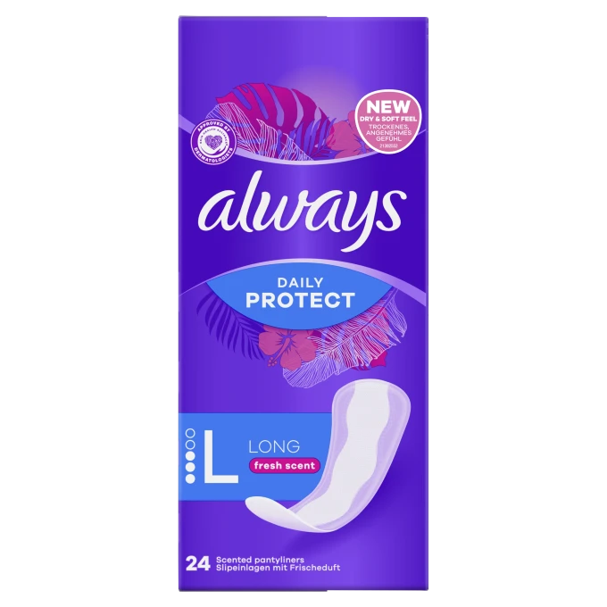 Always Dailies Fresh Extra Protect Large Trosskydd 24 st Always