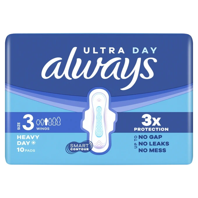 Always Ultra Day & Night Bindor Stl 3 Med Vingar 10 st Always