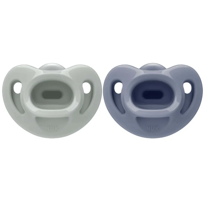 NUK First Choice Soft Napp 0-6 mån 2 st Green/Blue Nuk