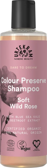 Urtekram Dare To Dream Soft Wild Rose Colour Preserve Shampoo 250 ml Urtekram