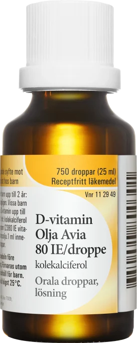 Avia D-vitamin Olja 25 ml ACO