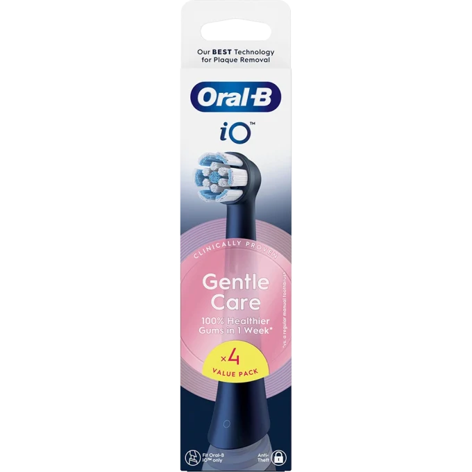 Oral-B iO Gentle Care Tandborsthuvuden Svart 4 st Oral-B