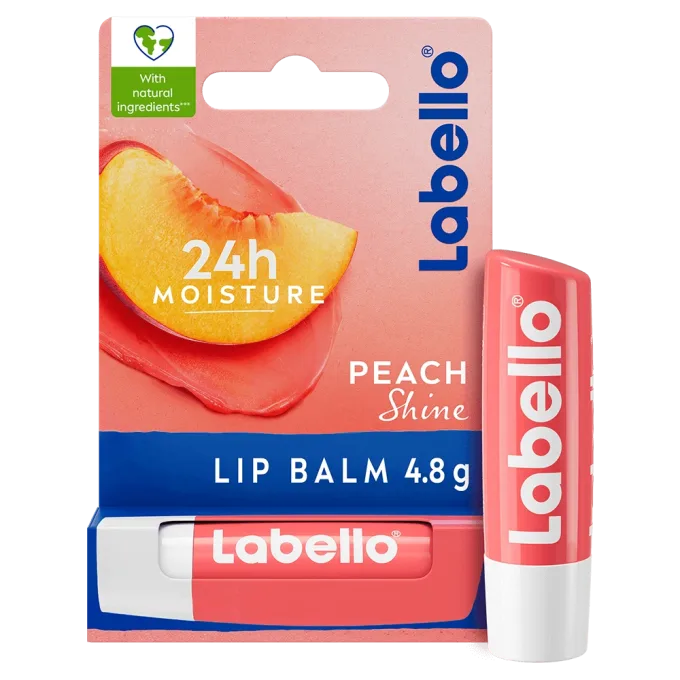 Labello Peach Shine Lip Balm 4,8 g Labello