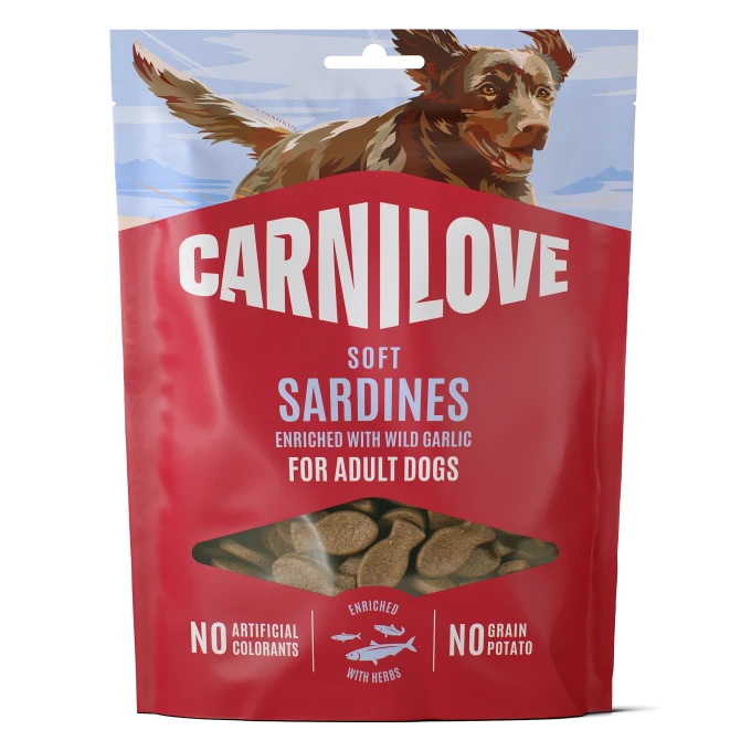 Carnilove Dog Soft Snack Sardine enriched with Garlic 200 g Carnilove