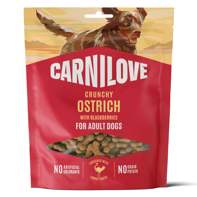 Carnilove Dog Crunchy Snack Ostrich with Blackberries 200 g Carnilove