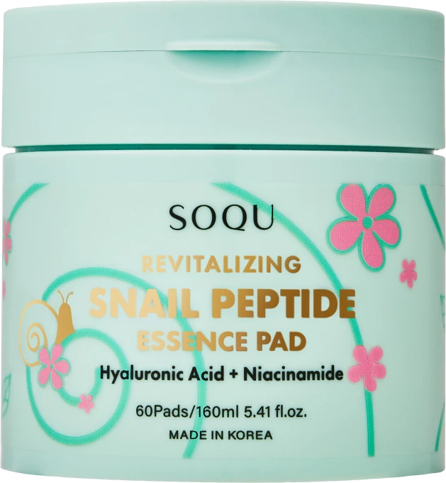 SOQU Snail Peptide Essence Pad 60 pcs SOQU