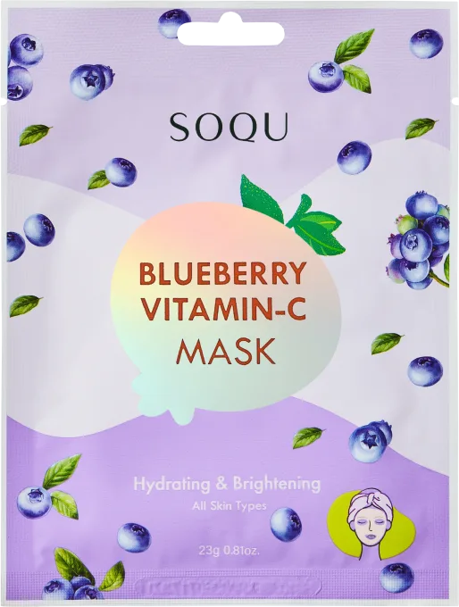 SOQU Blueberry Vitamin C Sheet Mask 1-pack SOQU