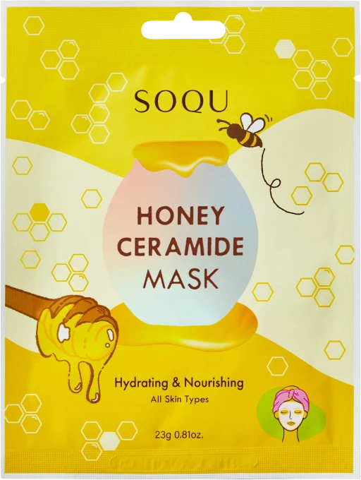 SOQU Honey Ceramide Sheet Mask 1-pack SOQU
