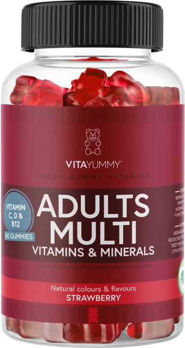 VitaYummy Adults Multivitamin Strawberry 60 st VitaYummy