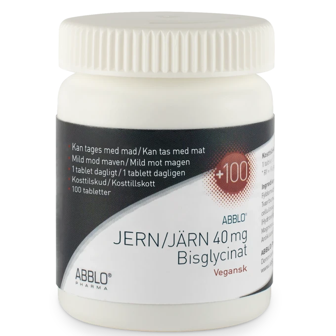 ABBLO Järn 40mg Bisglycinat 100 st ABBLO