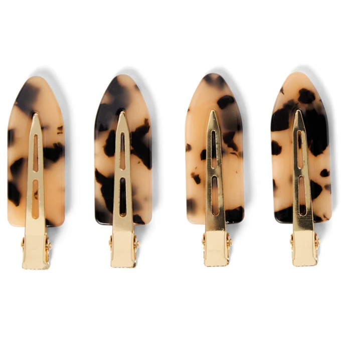 ByBarb Makeup Hair Clips Sköldpaddsfärgade 4 st ByBarb