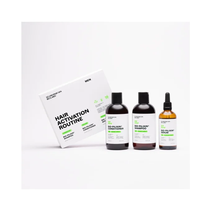 Hair Routine Men (schampo, balsam, serum) 600 ml Scandinavian Biolabs