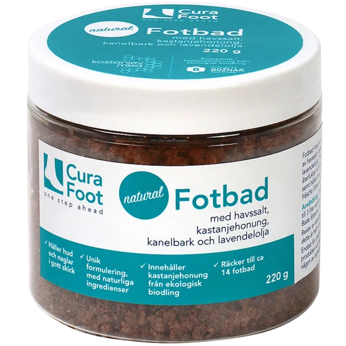 CuraFoot Natural Fotbad 220 g Curafoot