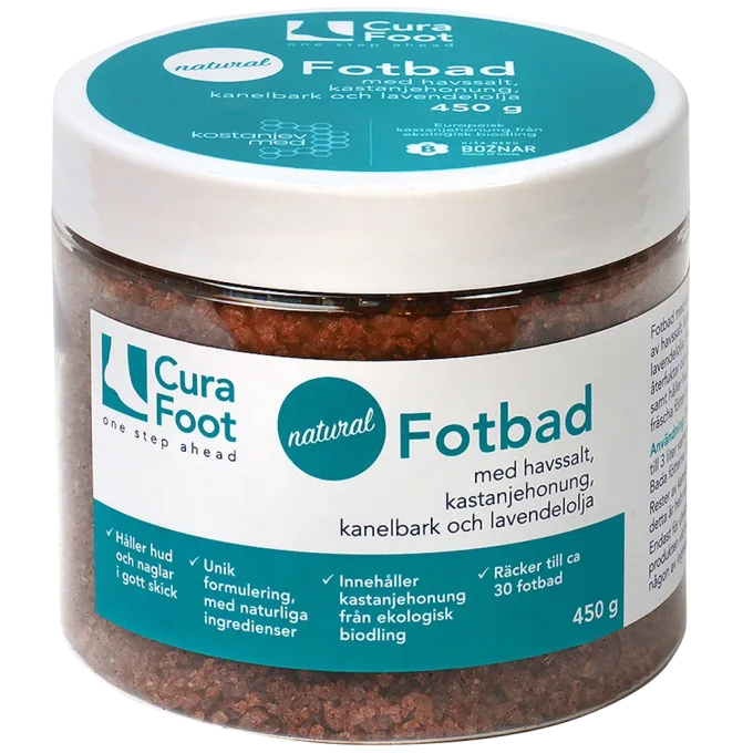 CuraFoot Natural Fotbad 450 g Curafoot