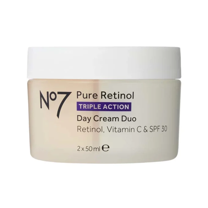 No7 Pure Retinol Triple Action Day Cream Duo 2 x 50 ml No7