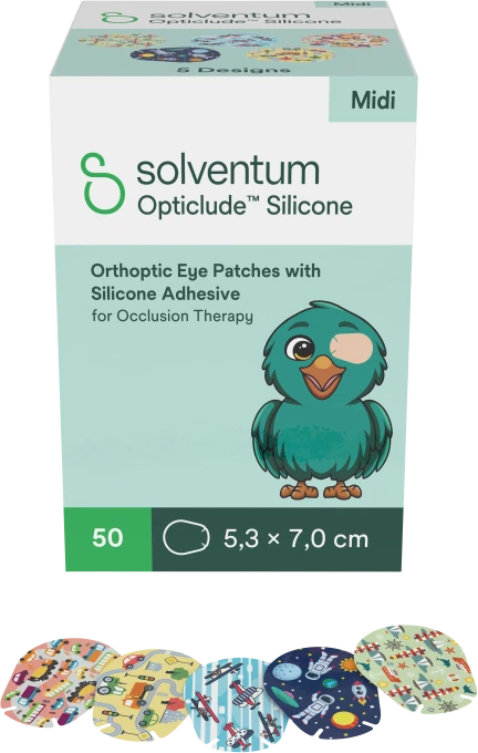 Opticlude Silicone Ögonförband Midi 2738PB 50 st Opticlude