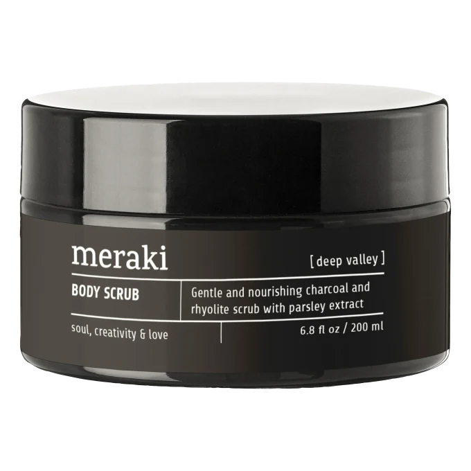 Meraki Body Scrub med träkol Deep Valley 200 ml Meraki