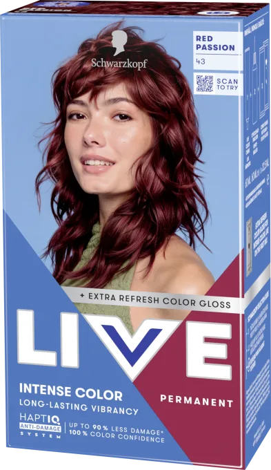 Schwarzkopf LIVE Intense Color 43 Red Passion Schwarzkopf