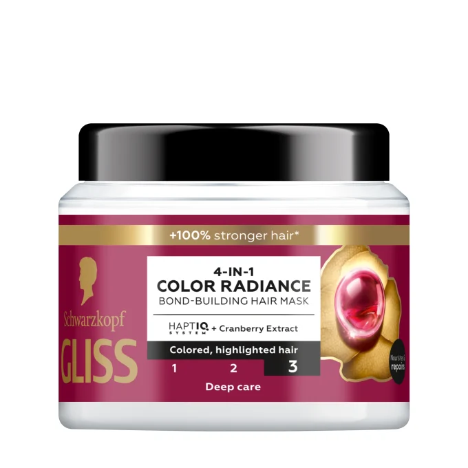 Schwarzkopf Gliss 4-In-1 Color Radiance Bond-Building Hair Mask 400 ml Schwarzkopf