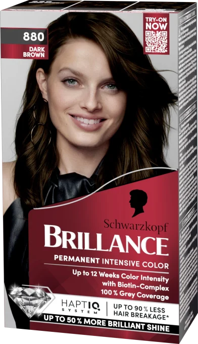 Schwarzkopf Brillance Permanent Intensive Color 880 Dark Brown Schwarzkopf