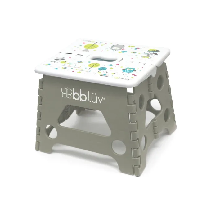 Bblüv Hopfällbar Pall Grå Bbluv