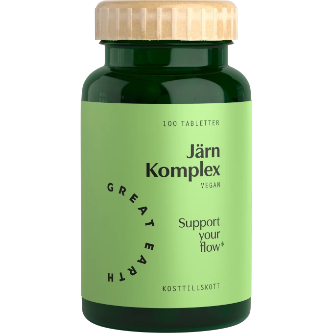 Great Earth Järn Komplex 100 tabletter Great Earth