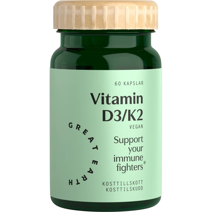 Great Earth Vitamin D3/K2 60 kapslar Great Earth