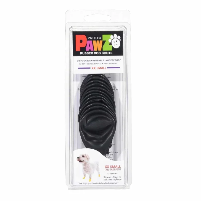 Pawz Dog Boots Black XXS Pawz Dog