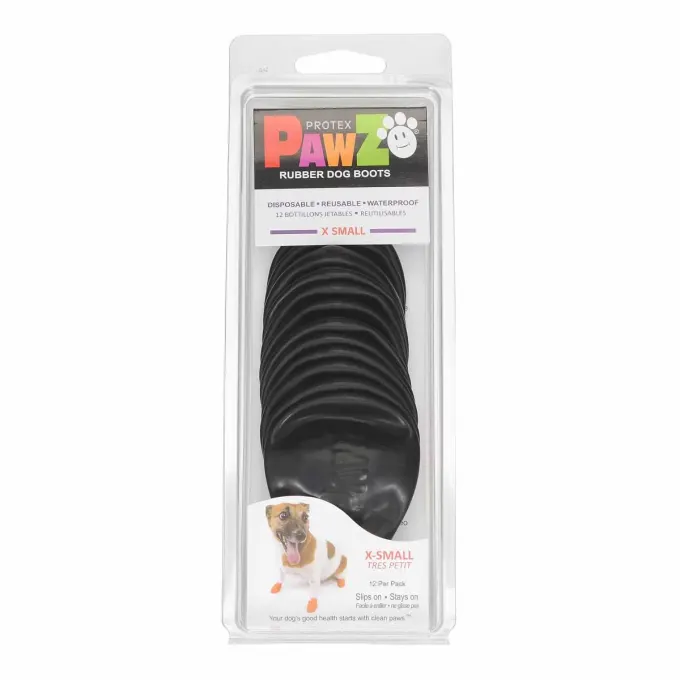 Pawz Dog Boots Black XS Pawz Dog