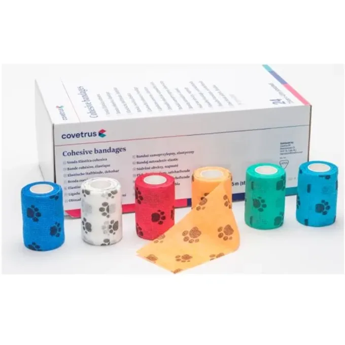 CVET Självhäftande Bandage 5 cm x 4,5 m i olika färger CVET