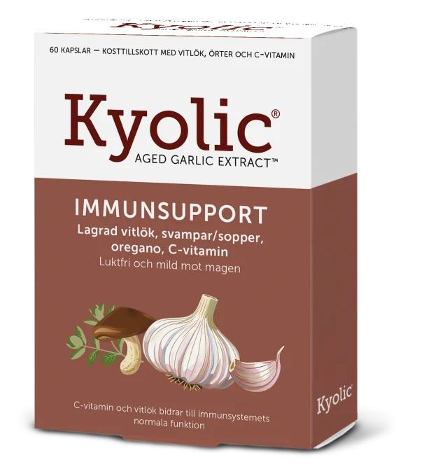 Kyolic Aged Garlic Extract + Immunsupport 60 kapslar Kyolic