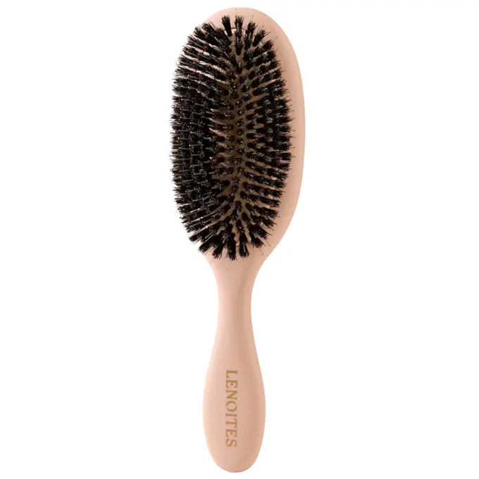 Lenoites Wild Boar Hair Brush with Cleaning Tool Blush Lenoites