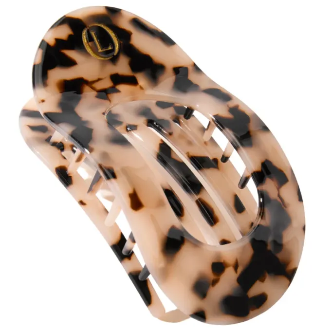 Lenoites Flat Hair Clip Nude Leopard Lenoites