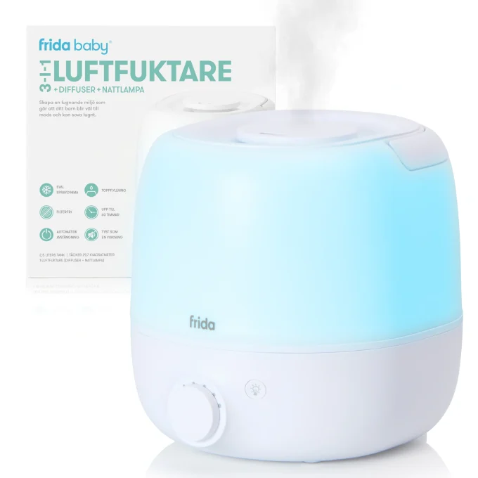 Frida Baby 3-i-1 Luftfuktare + Diffuser + Nattlampa FridaBaby