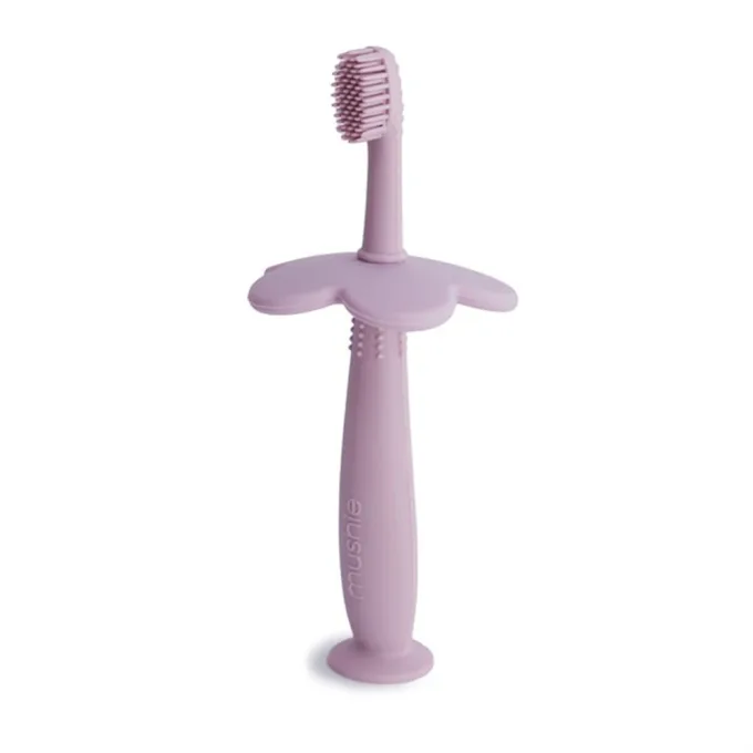 Mushie Flower Training Toothbrush Soft Lilac Mushie