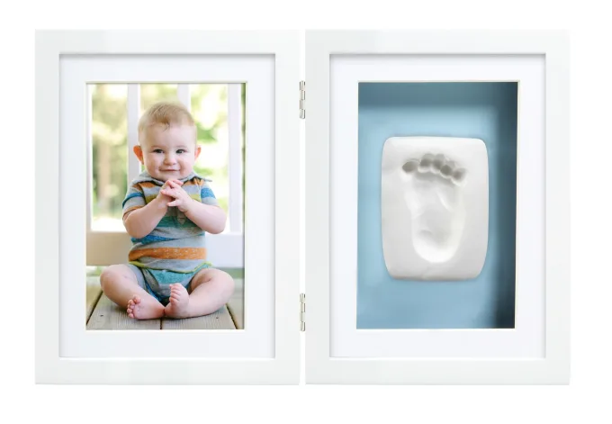 Pearhead Babyprints Ram Dubbel Ledad Vit Pearhead