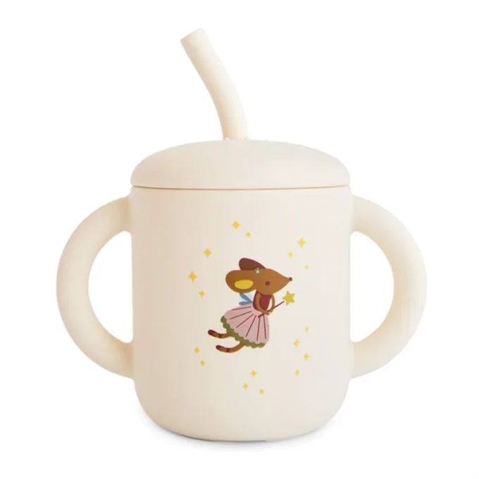 Mushie Silicone Training Cup + Straw 175 ml Fairy Mice Mushie