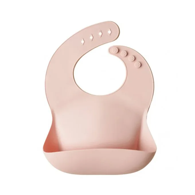Mushie Silicone Bib Blush Mushie