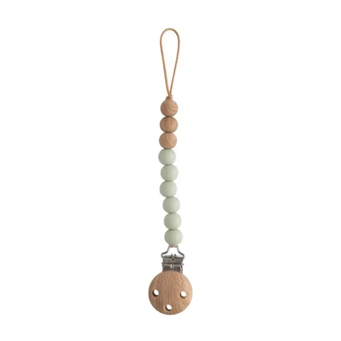 Mushie Pacifier Clip Eva Sage Mushie