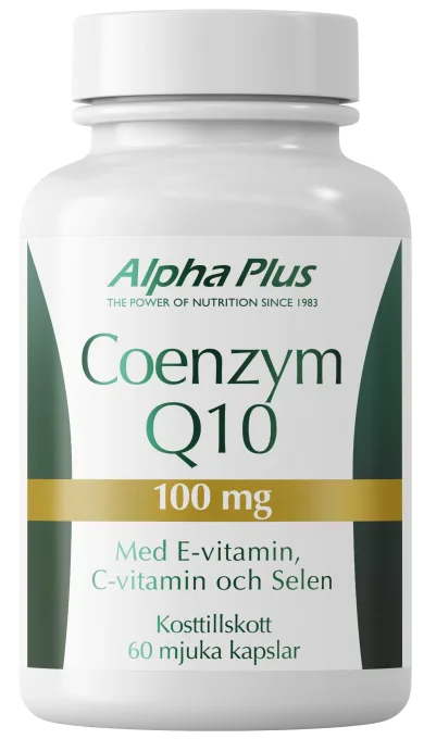 Alpha Plus Coenzym Q10 100 mg 60 mjuka kapslar Alpha Plus