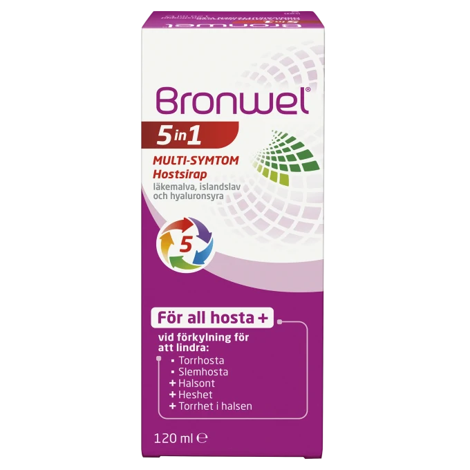 Bronwel 5in1 Multi-Symtom Hostsirap 120 ml Bronwel