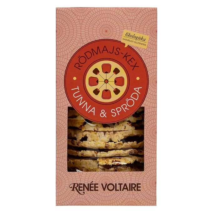 Renée Voltaire Rödmajs-kex Tunna & Spröda 150g Renée Voltaire