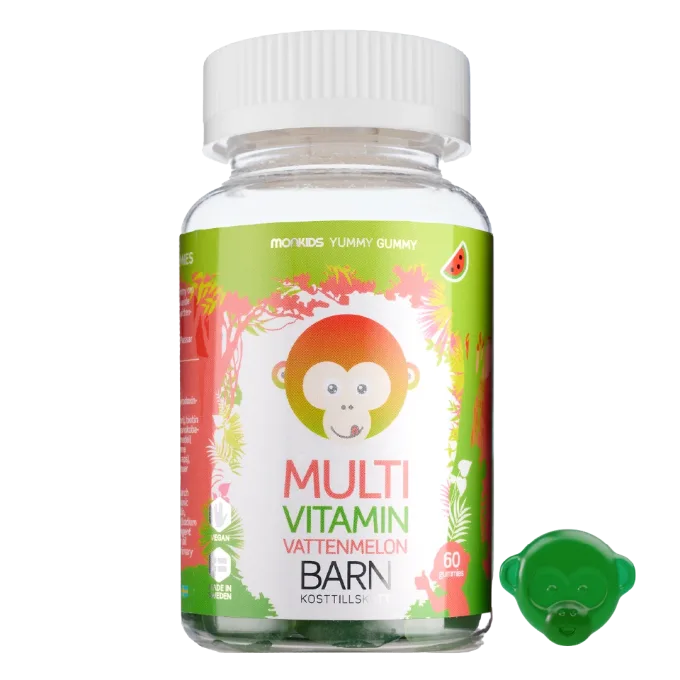 Monkids Multivitamin Barn Vattenmelon 60st Monkids