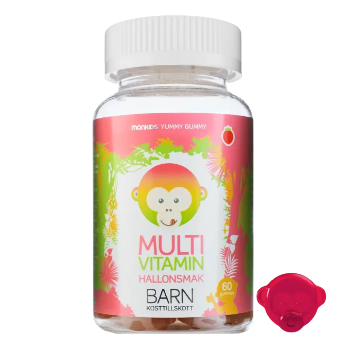 Monkids Multivitamin Barn Hallon 60 st Monkids