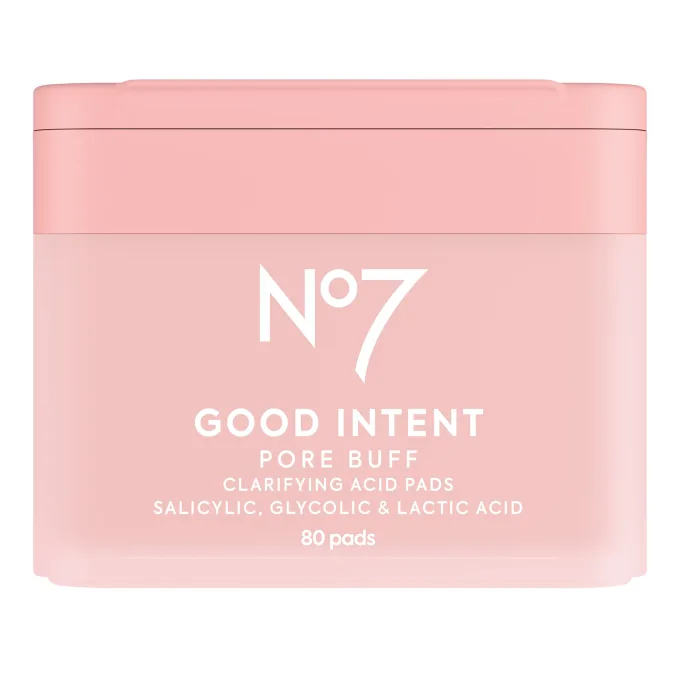 No7 Good Intent Pore Buff Clarifying Acid Pads 80 st No7