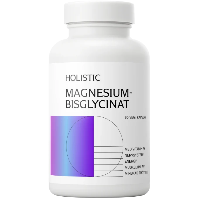 Holistic Magnesiumbisglycinat 100 mg 90 kapslar Holistic