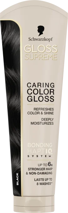 Schwarzkopf Gloss Supreme Caring Color Gloss 145 ml Black Schwarzkopf