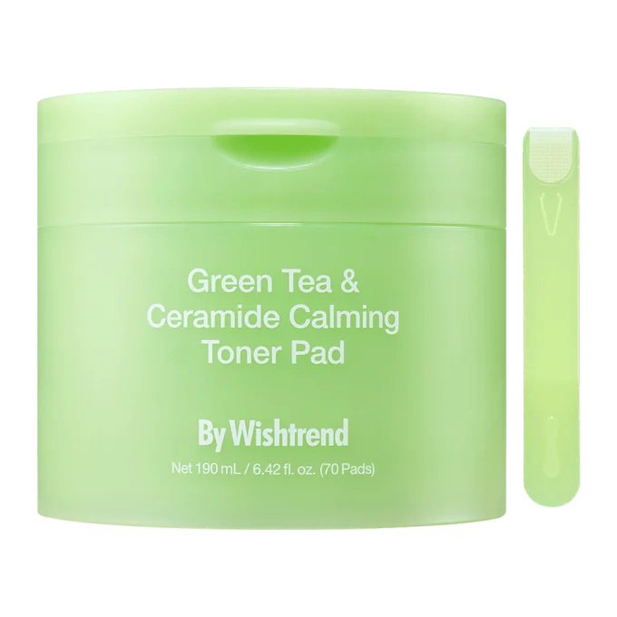 By Wishtrend Green Tea & Ceramide Calming Toner Pad 190 ml 70 Pads Bywishtrend