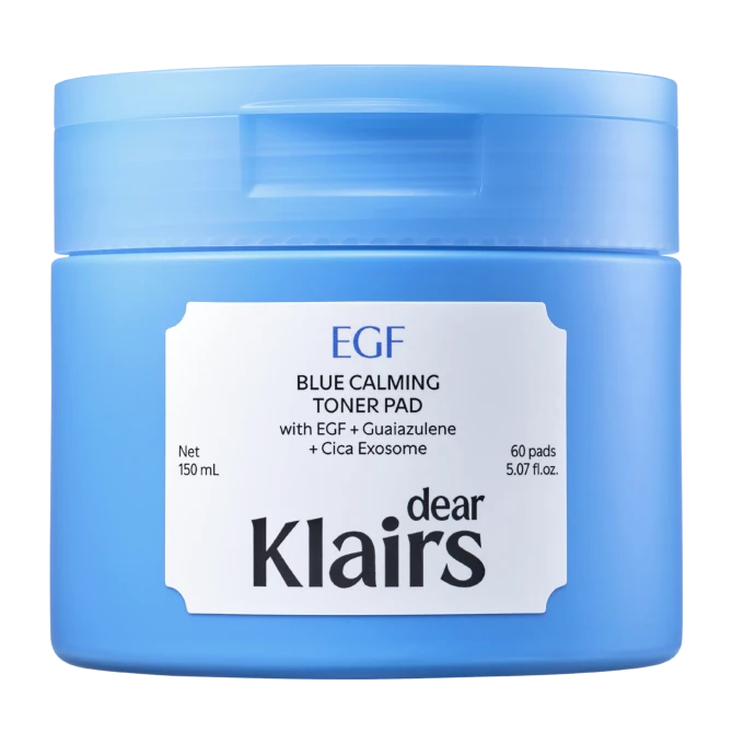 KLAIRS EGF Blue Calming Toner Pad 150 ml 60 Pad Klairs
