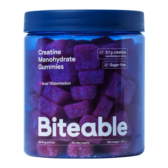 Biteable Creatine Gummies Sour Watermelon 90 st Biteable